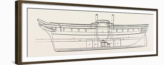 Sir Charles Napier's Steamship, Sidon. 1846-null-Framed Premium Giclee Print