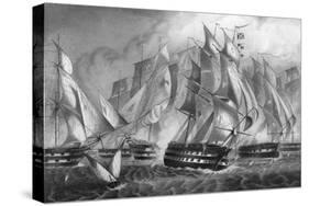 Sir Charles Napier's Victory Off Cape St Vincent, 5 July 1833-DJ Pound-Stretched Canvas