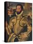 'Sir Charles Somerset', c1566-George Gower-Stretched Canvas