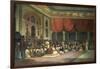 Sir Charles Warre Malet,British Resident at Court of Poona, in 1790 Concluding a Treaty in Durbar-Thomas Daniell-Framed Giclee Print