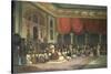 Sir Charles Warre Malet, in 1790 Concluding a Treaty in Durbar with Souae Madarow-Thomas Daniell-Stretched Canvas