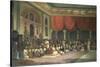 Sir Charles Warre Malet, in 1790 Concluding a Treaty in Durbar with Souae Madarow-Thomas Daniell-Stretched Canvas