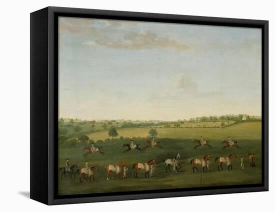 Sir Charles Warre Malet's String of Racehorses at Exercise-Francis Sartorius-Framed Stretched Canvas