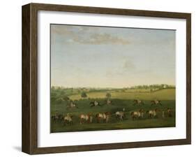 Sir Charles Warre Malet's String of Racehorses at Exercise-Francis Sartorius-Framed Giclee Print