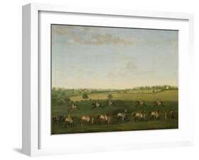 Sir Charles Warre Malet's String of Racehorses at Exercise-Francis Sartorius-Framed Giclee Print