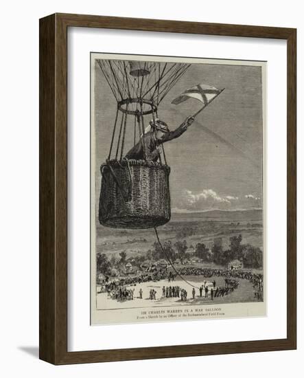 Sir Charles Warren in a War Balloon-null-Framed Giclee Print