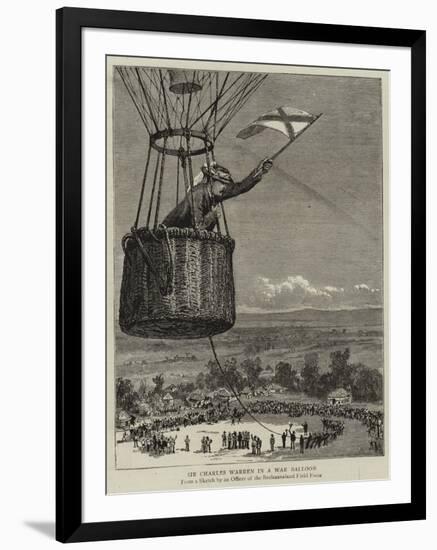 Sir Charles Warren in a War Balloon-null-Framed Giclee Print