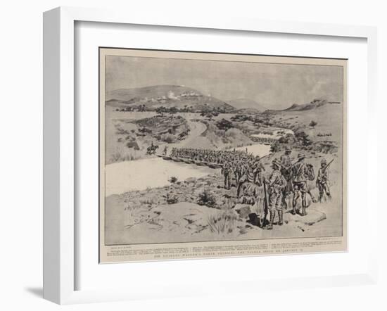 Sir Charles Warren's Force Crossing the Tugela River on 17 January-Charles Edwin Fripp-Framed Giclee Print