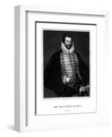 Sir Christopher Hatton, English Politician-E Scriven-Framed Giclee Print