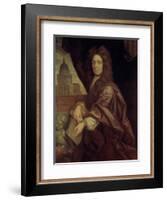 Sir Christopher Wren (1632-1723)-Godfrey Kneller-Framed Giclee Print