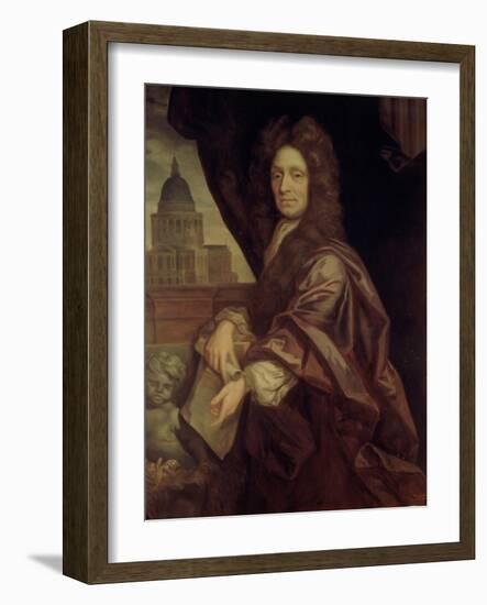 Sir Christopher Wren (1632-1723)-Godfrey Kneller-Framed Giclee Print