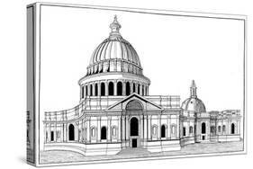 Sir Christopher Wren's Original Model for St Paul's Cathedral, London, C1670-1672-Arthur Robertson-Stretched Canvas