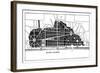 Sir Christopher Wren's Plan for Rebuilding London after the Great Fire 1666-null-Framed Giclee Print