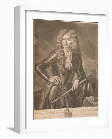 Sir Cloudesley Shovell, Admiral, 1723-John Faber-Framed Giclee Print