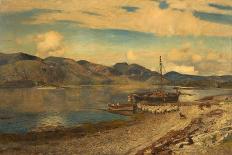 Ullswater, Silver and Gold, 1917-Sir David Murray-Framed Giclee Print