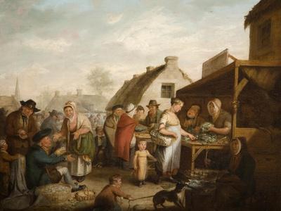 The Scottish Market Place, 1818