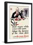 Sir - Don't Waste While Your Wife Saves--Adopt the Doctrine of the Clean Plate - Do Your Share-William Crawford Young-Framed Art Print