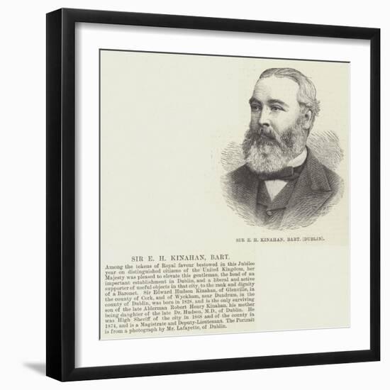 Sir E H Kinahan, Baronet, Dublin-null-Framed Giclee Print