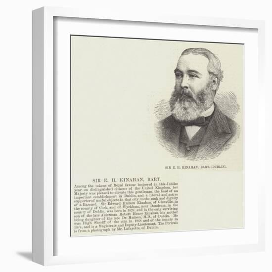 Sir E H Kinahan, Baronet, Dublin-null-Framed Giclee Print