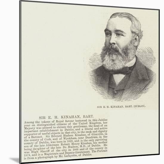 Sir E H Kinahan, Baronet, Dublin-null-Mounted Giclee Print