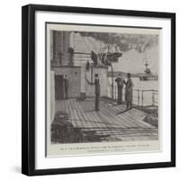 Sir E Satow Received by Captain Burke on Board HMS Orlando at Wusung-Henry Charles Seppings Wright-Framed Giclee Print