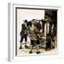 Sir Edmond Berry Godfrey's Body Is Smuggled Out in a Sedan-Chair-Kenneth John Petts-Framed Giclee Print