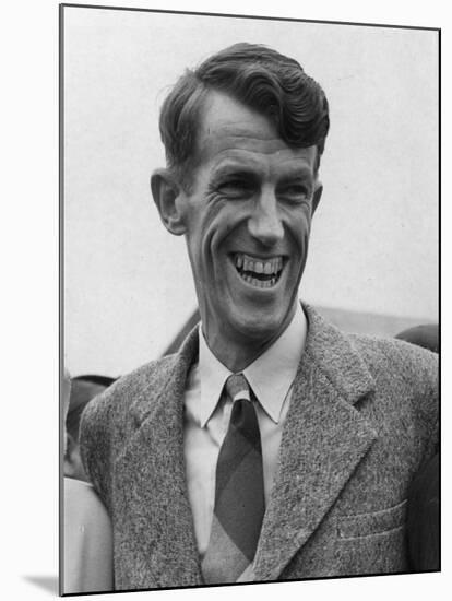 Sir Edmund Hillary, Portrait, Returning from the Everest Expedition-null-Mounted Photographic Print