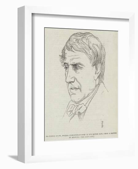 Sir Edmund Lyons, Admiral Commanding-In-Chief of the British Navy-Frederick John Skill-Framed Giclee Print