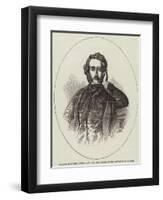 Sir Edward Bulwer Lytton, Baronet, Mp, Lord Rector of the University of Glasgow-null-Framed Giclee Print