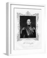 Sir Edward Codrington, British Admiral, 19th Century-J Cochran-Framed Giclee Print