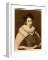 Sir Edward Coke, from 'James I and Vi', Printed by Manzi Joyant and Co. Paris, 1904 (Collotype)-Cornelius Janssen van Ceulen-Framed Giclee Print