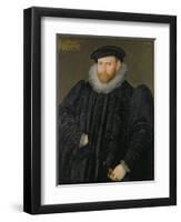 Sir Edward Grimston (1529-1610) as a Young Man-Robert, the Elder Peake-Framed Giclee Print