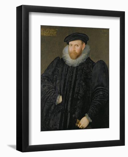 Sir Edward Grimston (1529-1610) as a Young Man-Robert, the Elder Peake-Framed Giclee Print