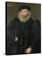 Sir Edward Grimston (1529-1610) as a Young Man-Robert, the Elder Peake-Stretched Canvas