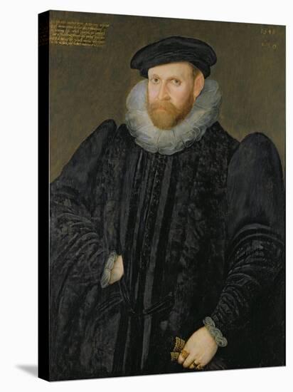 Sir Edward Grimston (1529-1610) as a Young Man-Robert, the Elder Peake-Stretched Canvas