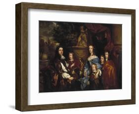 Sir Edward Hales and His Family, 1656-Peter Lely-Framed Giclee Print