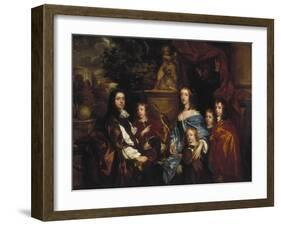 Sir Edward Hales and His Family, 1656-Peter Lely-Framed Giclee Print