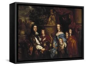 Sir Edward Hales and His Family, 1656-Peter Lely-Framed Stretched Canvas
