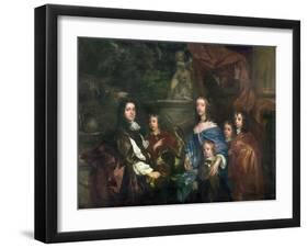 Sir Edward Hales (D.1695) and His Family, C.1656-Sir Peter Lely-Framed Giclee Print