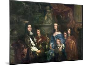 Sir Edward Hales (D.1695) and His Family, C.1656-Sir Peter Lely-Mounted Giclee Print