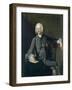 Sir Edward Lloyd, 1750 (Oil on Canvas)-Richard Wilson-Framed Giclee Print