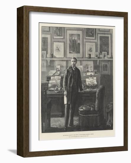Sir Edward Malet in His Study at the British Embassy, Berlin-null-Framed Giclee Print