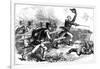Sir Edward Pakenham Leading the Attack on New Orleans, 1815-Hooper-Framed Giclee Print
