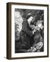 Sir Francis Dashwood Worshipping Venus-George Knapton-Framed Giclee Print