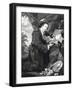 Sir Francis Dashwood Worshipping Venus-George Knapton-Framed Giclee Print