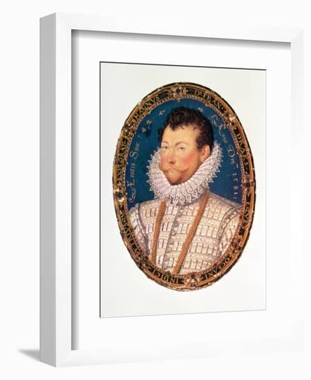 Sir Francis Drake, 1581-Nicholas Hilliard-Framed Giclee Print