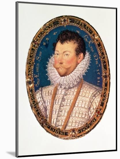Sir Francis Drake, 1581-Nicholas Hilliard-Mounted Giclee Print