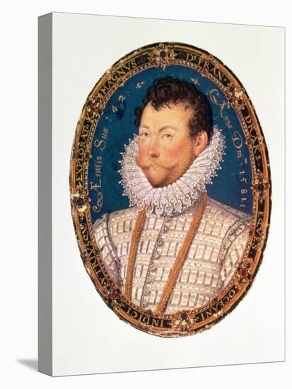 Sir Francis Drake, 1581-Nicholas Hilliard-Stretched Canvas