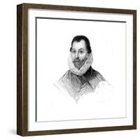 Sir Francis Drake, 16th Century English Navigator and Privateer-null-Framed Giclee Print