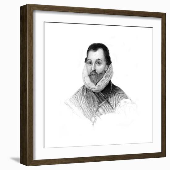 Sir Francis Drake, 16th Century English Navigator and Privateer-null-Framed Giclee Print